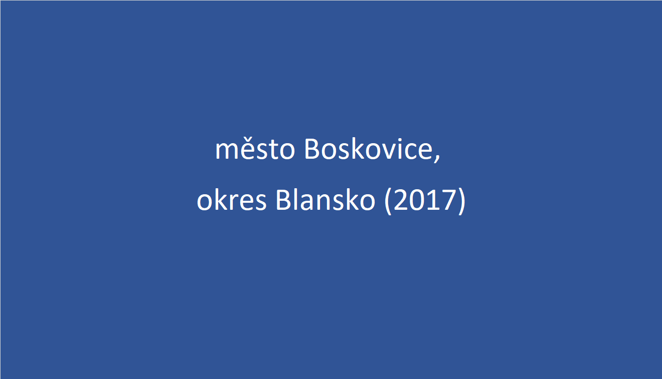 Obrázek město Boskovice, okres Blansko (2017)